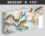 XMPMBM-Gold Quicksilver Marble Fabric Wallpaper Abstraction Art Textured Living - Image 4