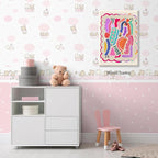 Funky Cute Kids Abstract Wall Art Trendy Bright Colorful Poster 24x36 inch - Image 6