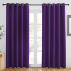 NICETOWN Royal Purple Blackout Curtains 84 inch Length, Grommet Top Room by NICETOWN