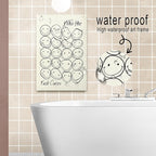 DIHSIEG Inspirational Canvas Wall Art funny bathroom wall art Print Poster - Image 3