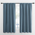 NICETOWN RV Blackout Curtains for Camper Windows, Smoky Blue, Short Blackout by NICETOWN