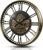 CLXEAST 21 Inch Large Moving Gears Wall Clock - Image 8