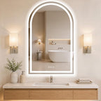 Arched LED Bathroom Mirrors by WISSMILESHOME