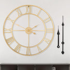 LEIKE Large Modern Wall Clocks, Silent Non Ticking, Battery Operated Roman by LEIKEWALLCLOCK