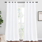 NICETOWN White Curtains for Sliding Door by NICETOWN