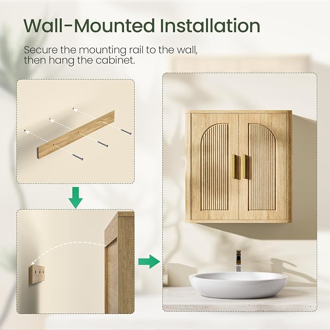 CHOEZON Bathroom Wall Cabinet, Bathroom Storage Cabinet, Medicine Cabinet - Image 7