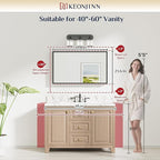 Keonjinn 40 x 24 Inch Black Bathroom Mirrors - Image 7