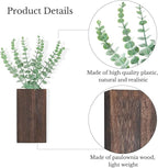 Dahey 2 Pack Wood Wall Planter Vase - Image 6