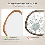WallBeyond Asymmetrical Mirror, Irregular Wall Mirror, Wall Mirrors Decorative - Image 7