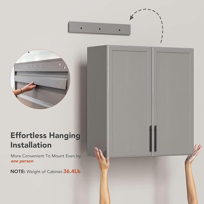 FIMELLO 59" Wall Cabinets for Laundry Room - Image 4