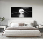 Cao Gen Decor Art S06498 Wall Art Canvas Sea White Full Moon in Night Picture - Image 5