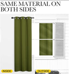 NICETOWN Olive Green Blackout Curtains 90 inches Length - Image 5