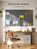Bumusty Large Cork Board Alternative-36 x 24" Felt Bulletin Board Tiles - Image 6