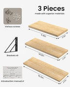 BAYKA Wall Shelves for Bedroom Decor, Floating Wall Shelves for Living Room - Image 8