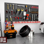 12 Pack 12-Inch X 24-Inch Metal Pegboard Wall Panels, Peg Boards - Image 6