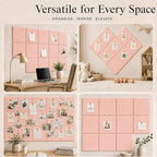 Large Cork Boards for Walls – 48" x 36" Self Adhesive Felt Wall Tiles - Image 6