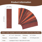76pcs Red Thin Brick Veneers, Curlable Red Brick Tiles, DIY Accent Walls - Image 2