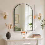 Sweetcrispy 38"x30" Arched Black Bathroom Mirrors - Image 4
