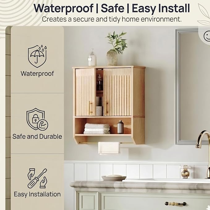 HOOBRO Narrow Bathroom Wall Cabinet - Image 4