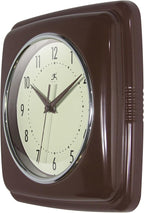 Infinity Instruments Square Retro Wall Clock - Image 3