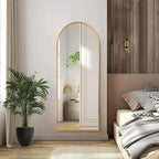 Wall Mirror Full Length Metal Aluminum Framed Floor Mirror 48"x12" Arched Large - Image 3