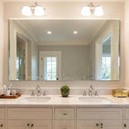 Ruomeng Frameless Mirror for Wall, 55x30 Inch Bathroom Vanity Mirror Farmhouse - Image 8