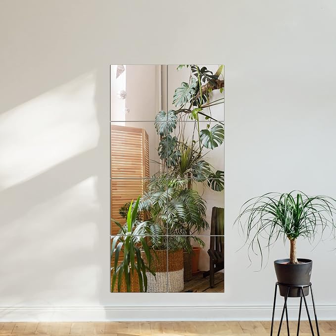 TRAHOME Home Gym Mirror Tiles for Wall, Living Room, Over The Door - Image 3
