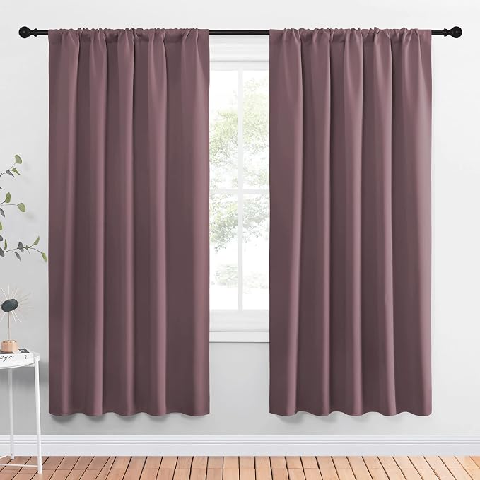 NICETOWN Living Room Curtains, Home Decorations Thermal Insulated Solid Rod by NICETOWN
