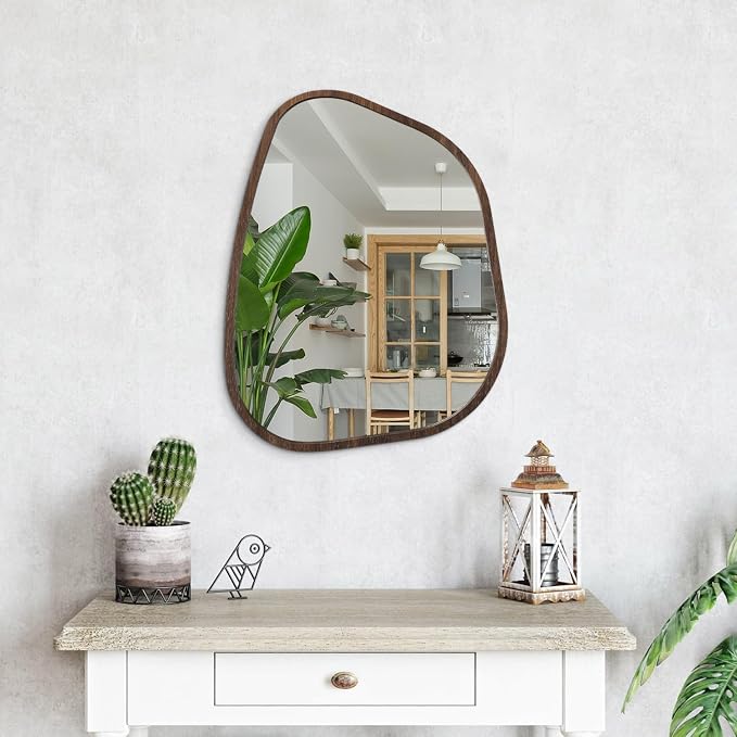 Irregular Asymmetrical Mirror Wall Mounted, Unique Vanity Mirror, Shaped - Image 4
