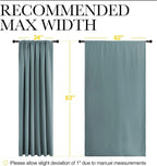 NICETOWN Greyish Blue Blackout Curtains Panels - Image 7