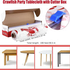 Kochorie 100 Ft x 54 Inch Crawfish Party Tablecloth Roll - Image 2