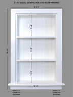 14x24 Aiden Recessed Wall Niche Medicine Cabinet Replacement, in The Wall - Image 2