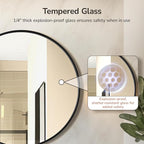 USHOWER Bathroom Mirrors for Over Sink, 42 Inch Circle Mirror - Image 2
