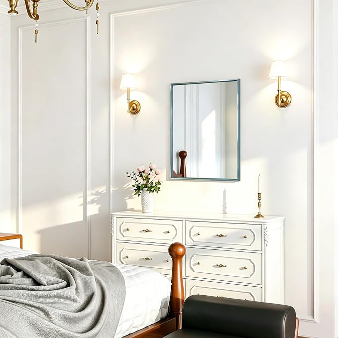 AAZZKANG Small Wall Mirror Decorative Metal Framed Mirrors Modern - Image 5