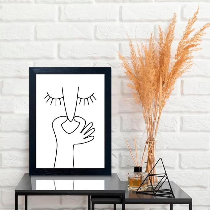 Framed Black and White Bathroom Wall Decor Funny Bathroom Wall Art Bad Smell - Image 9