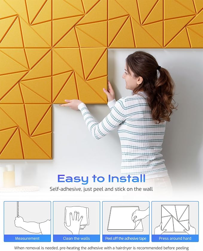 12 Pack Acoustic Panels, Sound Proof Foam Panels - Image 6