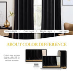 NICETOWN Black Velvet Curtains 84 inch Long - Image 9
