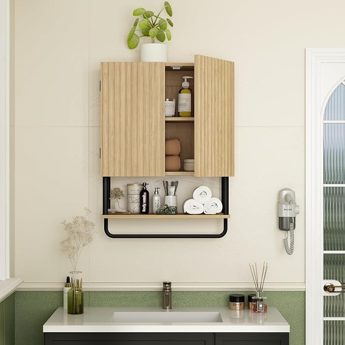 RUSTOWN Farmhouse Bathroom Wall Cabinet - Image 8