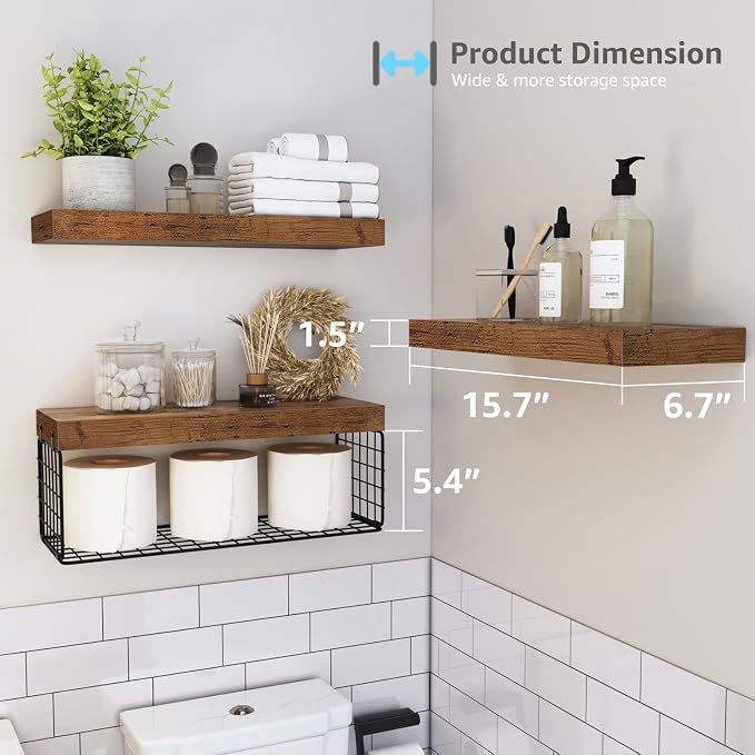 QEEIG Bathroom Shelves Over Toilet - Image 3