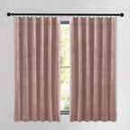 NICETOWN Dusty Pink Velvet Curtains and Drapes - Image 2