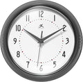 Infinity Instruments LTD. Retro Round Aluminum Wall Clock, Oyster Grey by InfinityInstruments