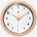Infinity Instruments Retro 9.5 Inch Round Indoor Wall Clock, Peach Fuzz by InfinityInstruments