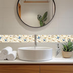 HOMETITUTE Wallpaper Border Peel and Stick Wall Border Sandy Seashell - Image 7