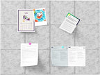 Large Cork Boards for Walls – 48" x 36" Self Adhesive Felt Wall Tiles - Image 8