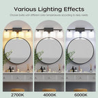 PARTPHONER Bathroom Light Fixtures, Bathroom Lighting Fixtures Over Mirror - Image 6