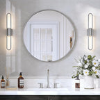 USHOWER Brushed Nickel Bathroom Mirrors by USHOWER