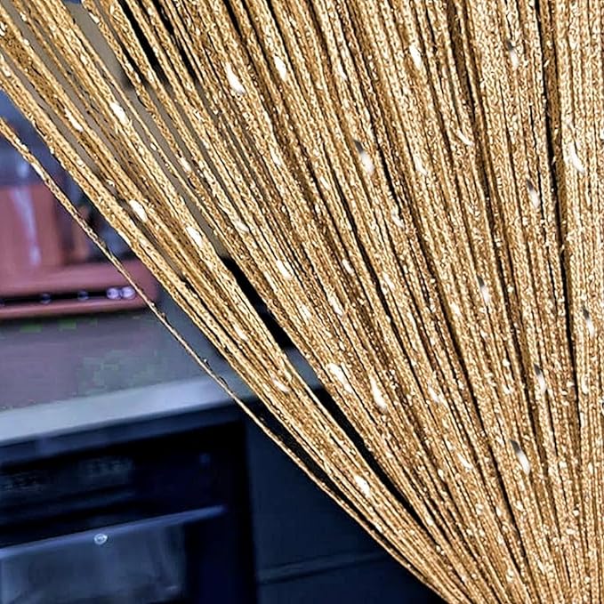 ave split Decorative Door String Curtain Wall Panel Fringe Window Room Divider - Image 3