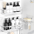 YASONIC Shower Caddy Adhesive, No Drill Bathroom Shower Organizers, by YASONIC