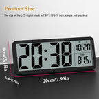 Digital LCD Wall Clock Easy to Set, 8.5 Inch LCD Screen - Image 4
