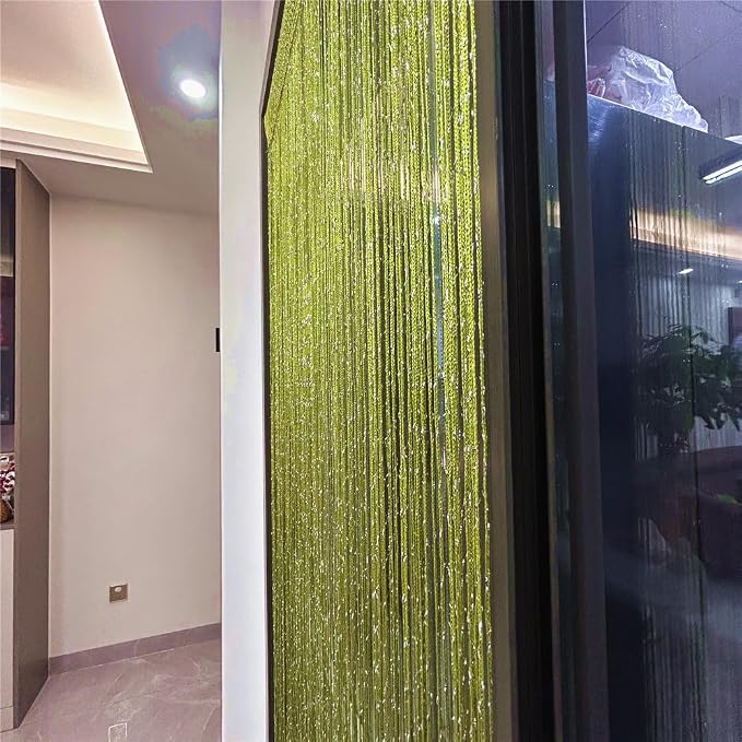 ave split Decorative Door String Curtain Wall Panel Fringe Window Room Divider - Image 9